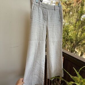 J. Crew Cream Linen Trousers